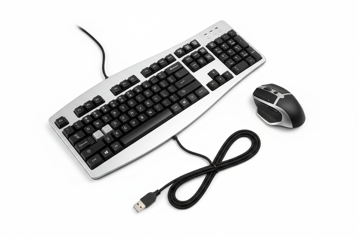 Essential Tier Wired Keyboard and Mouse Combo