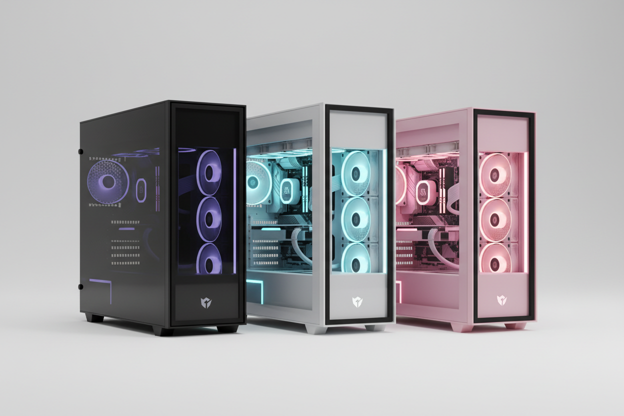 Student & Professional Desktop – Performance Tier AMD Rx 9060 8GB AMD 5600 4.2 GHZ 16gb DDR4 Ram 1TB SSD